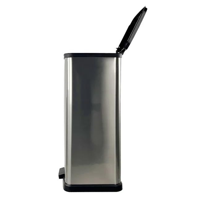 13.2 Gallon Plastic Rectangular Step Trash Can V2408