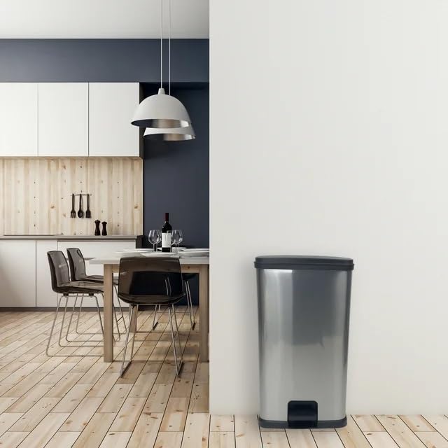 13.2 Gallon Plastic Rectangular Step Trash Can V2408