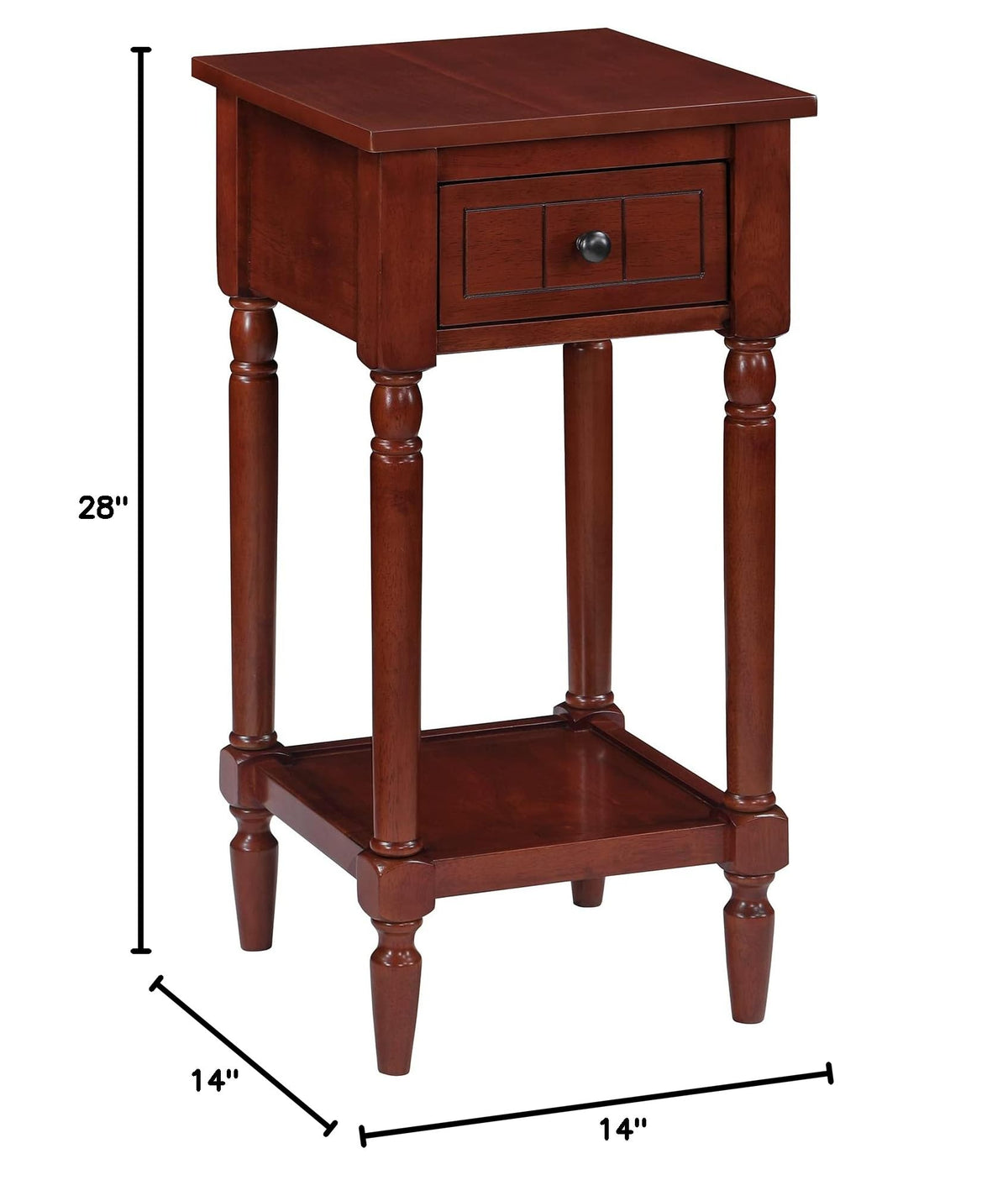 1 Drawer Accent End Table with Storage Drawer and Shelf Q7862