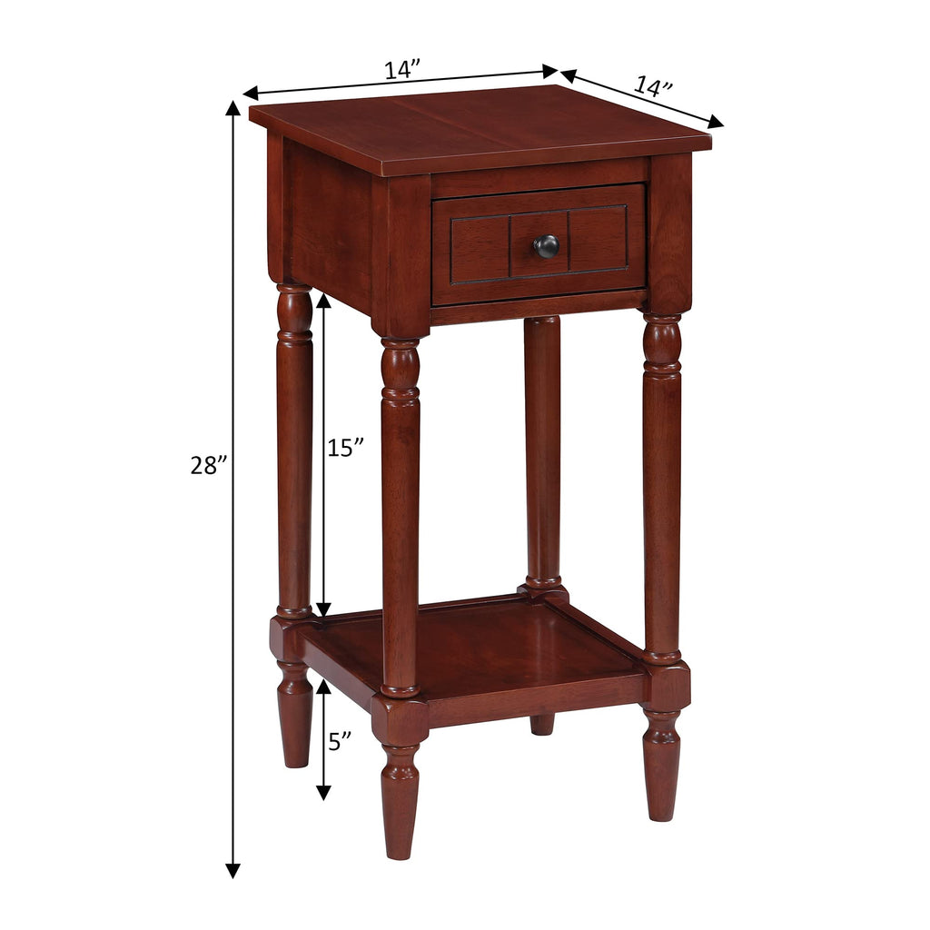 1 Drawer Accent End Table with Storage Drawer and Shelf Q7862