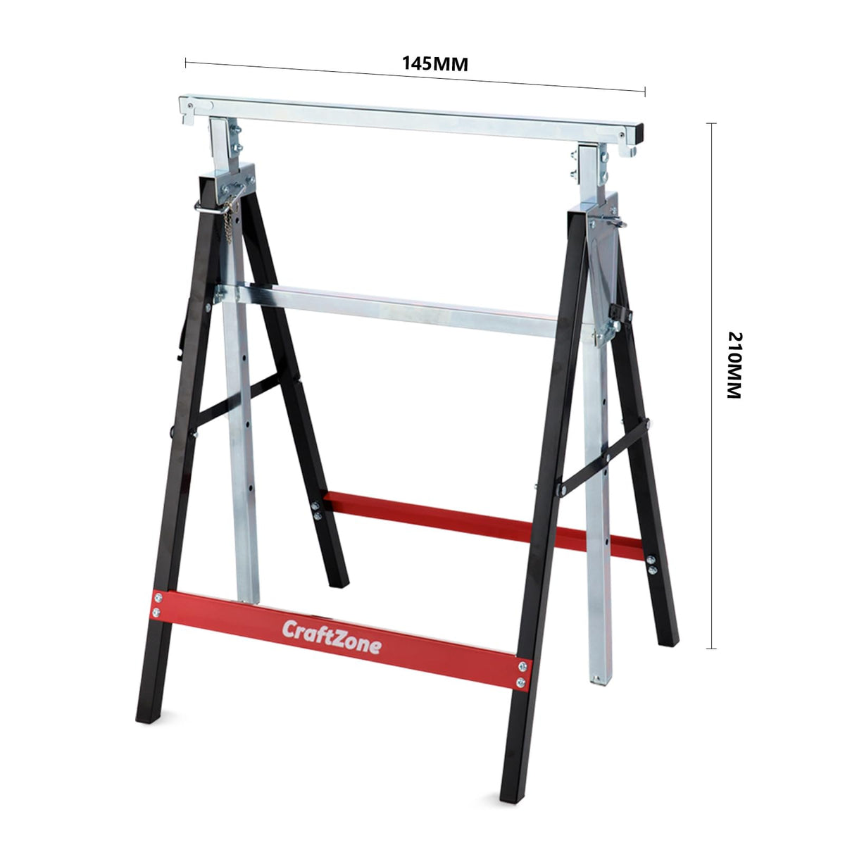 Folding Saw Horses 2 Pack Adjustable Height Non-Slip Feet G661