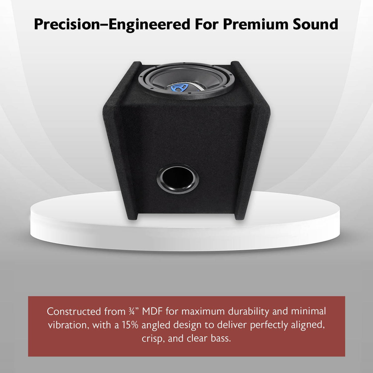 10" Car Subwoofer Enclosure with Mono Amplifier C7030