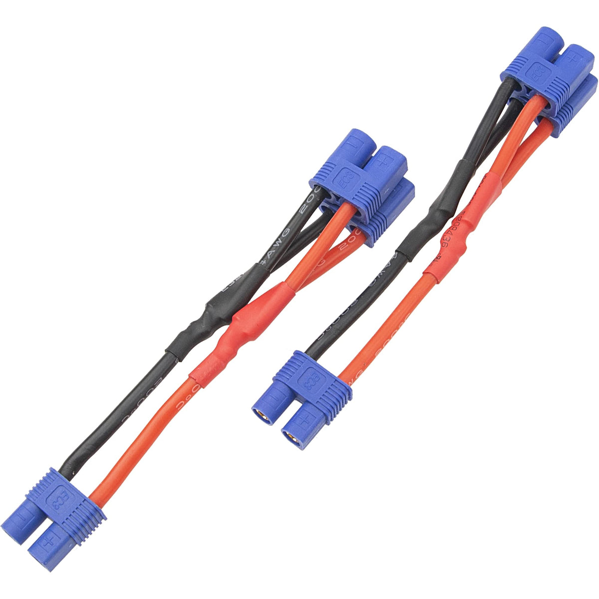 3Pcs 14AWG Silicone Y Splitter Cable Adapter 1 Female to 2 Male U389602