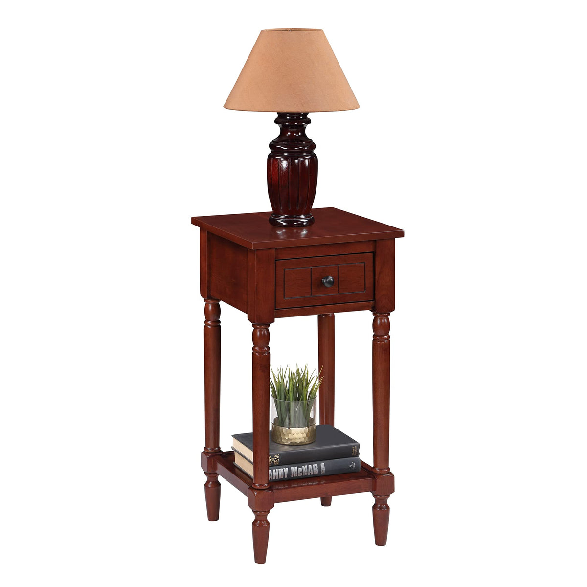 1 Drawer Accent End Table with Storage Drawer and Shelf Q7862