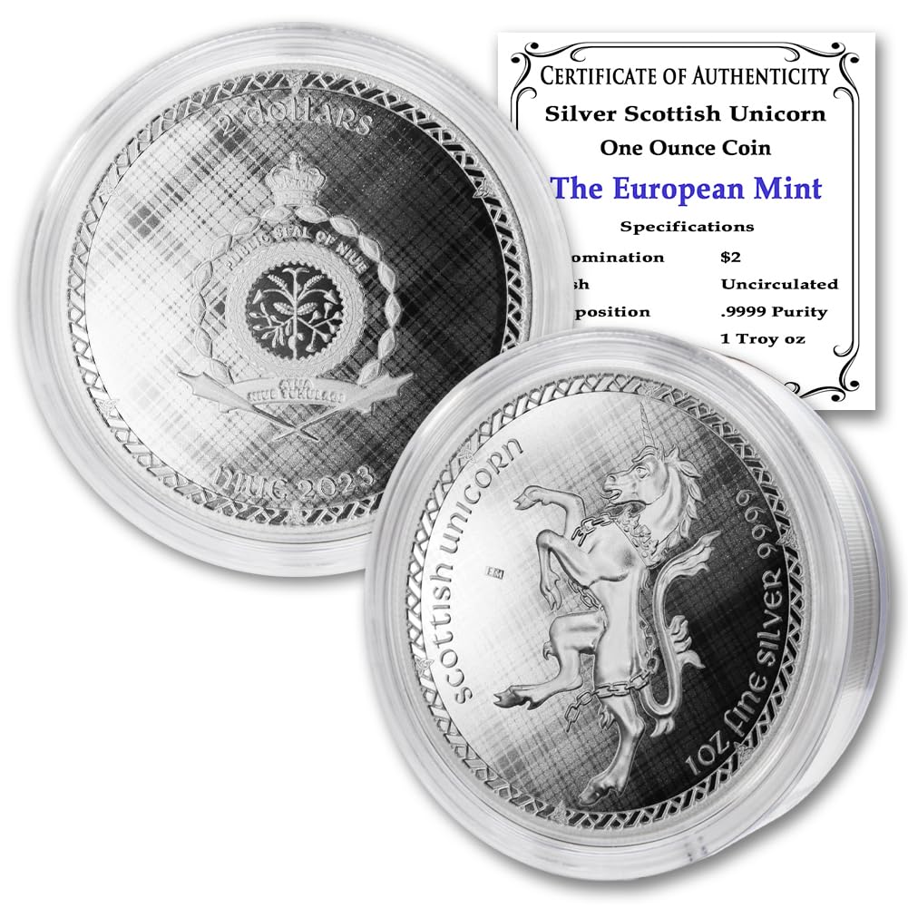 1 oz Silver Scottish Unicorn E6551