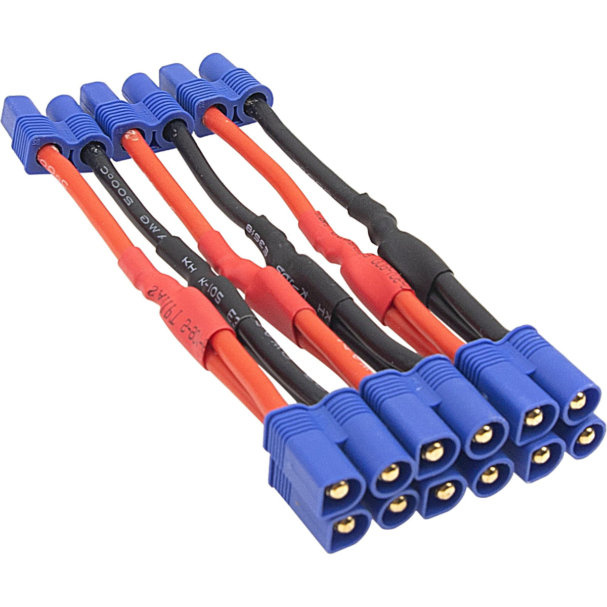 3Pcs 14AWG Silicone Y Splitter Cable Adapter 1 Female to 2 Male U389602