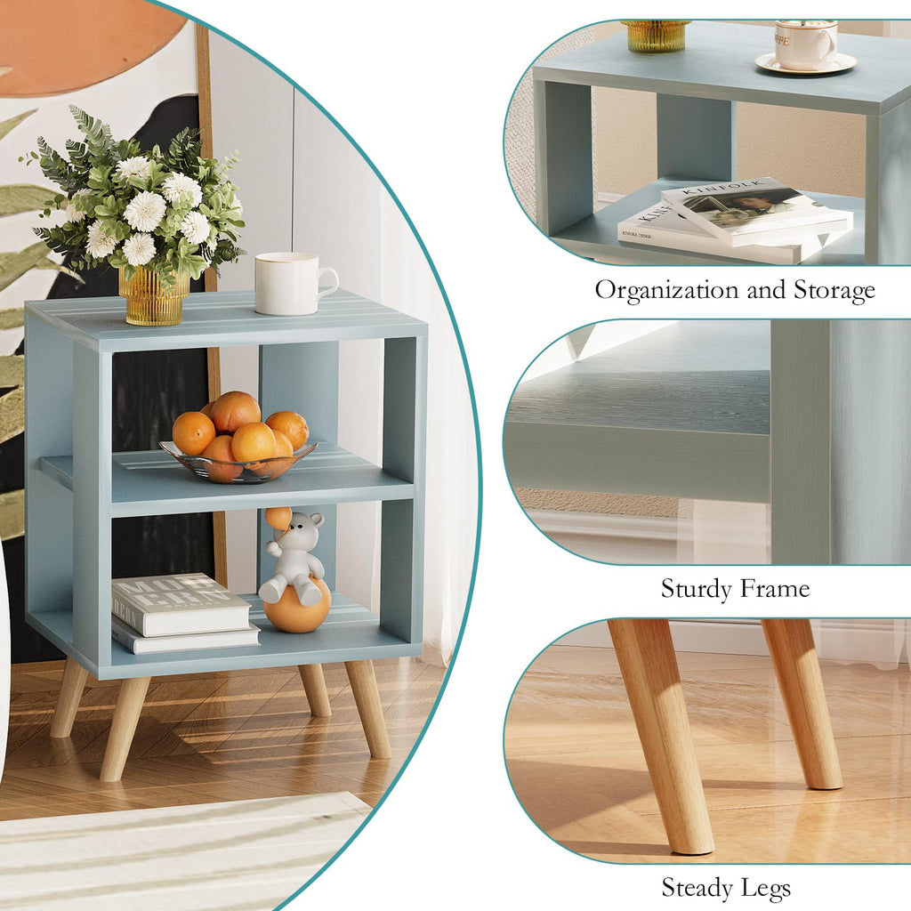 Blue 2-Tier Kids Nightstand J581501