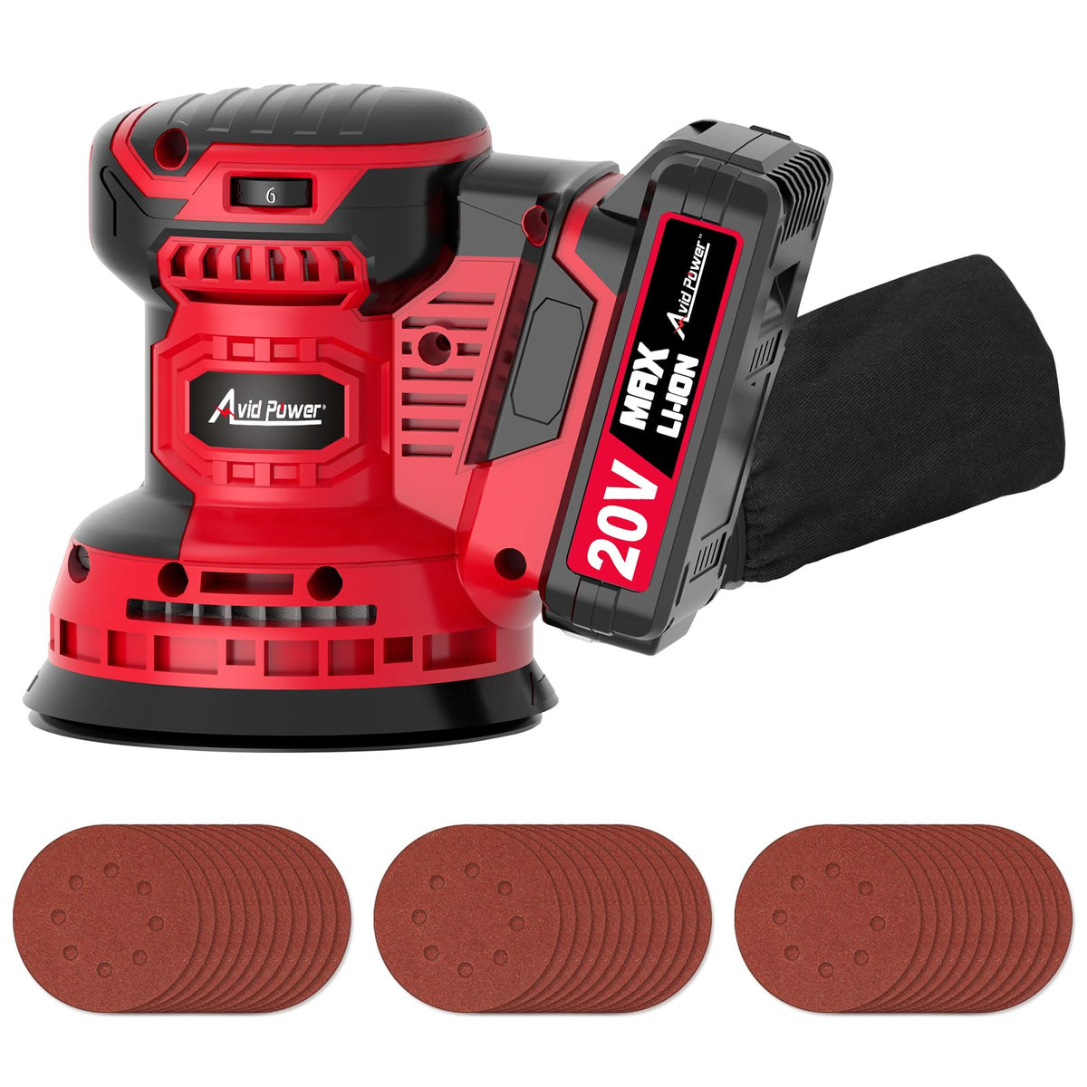 20V Cordless Random Orbital Sander 5” E871