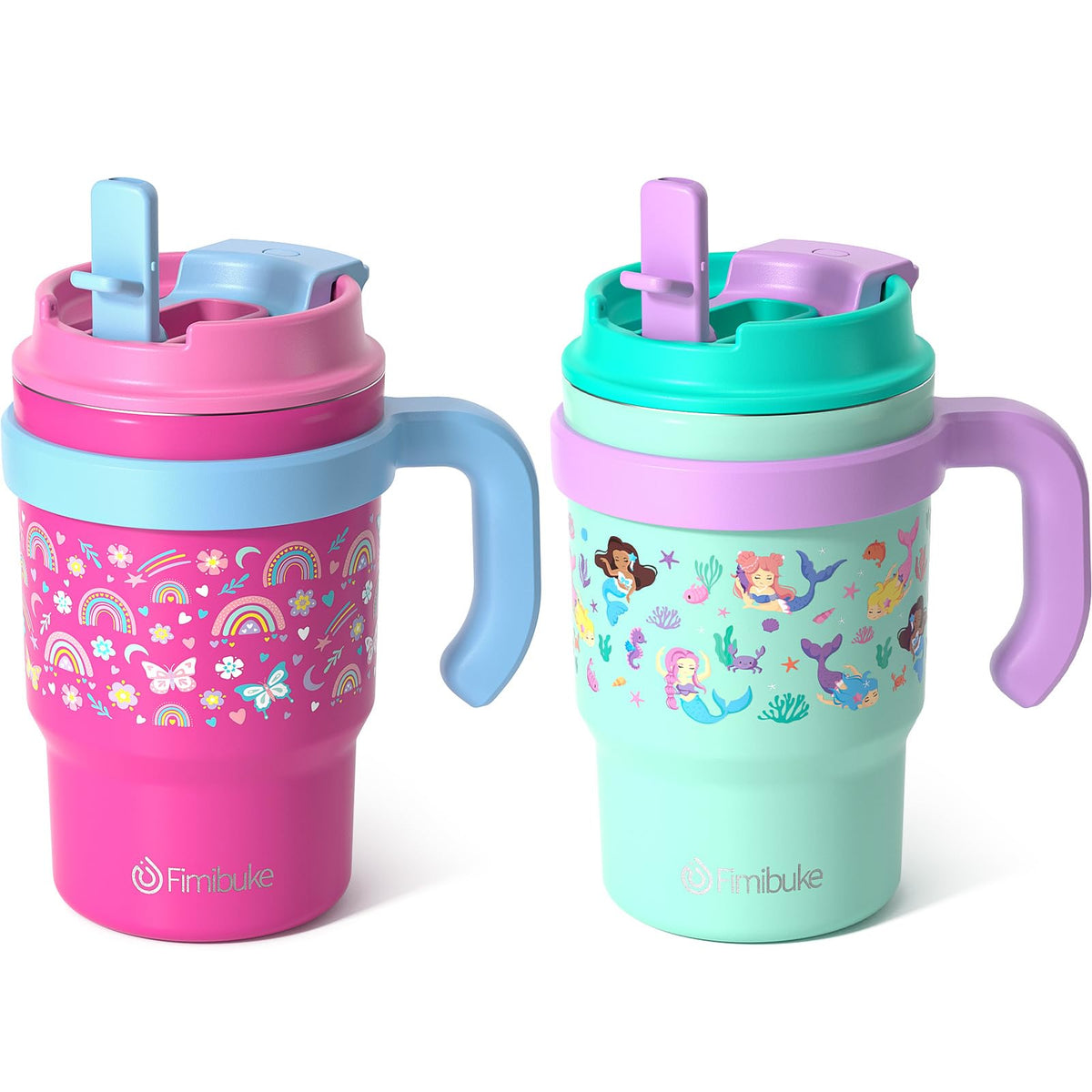 16oz Kids Insulated Tumbler with Handle, 2 Pack D16080