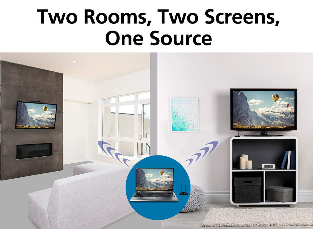 2X2 Wireless HDMI 5GHz Kit Black X2628