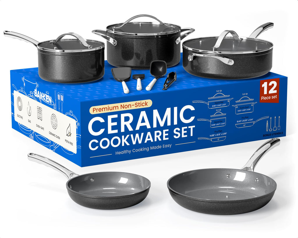 12-Piece Nonstick Ceramic Cookware Set T51529