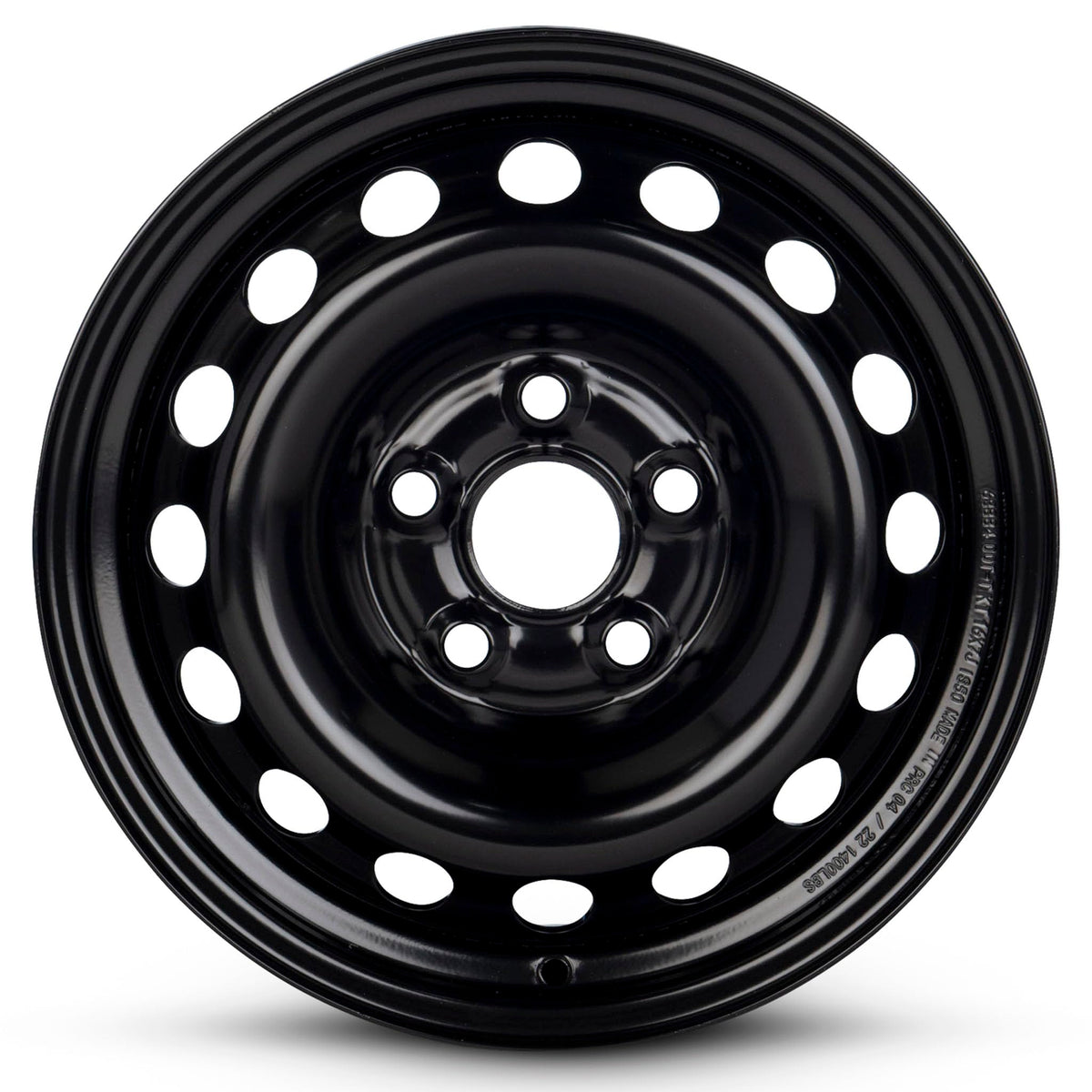 16 Inch Black Steel Rim J82528