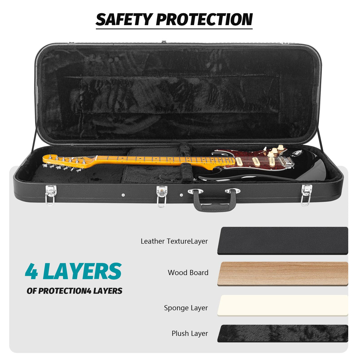 39-Inch Electric Guitar Hard Shell Case R22280