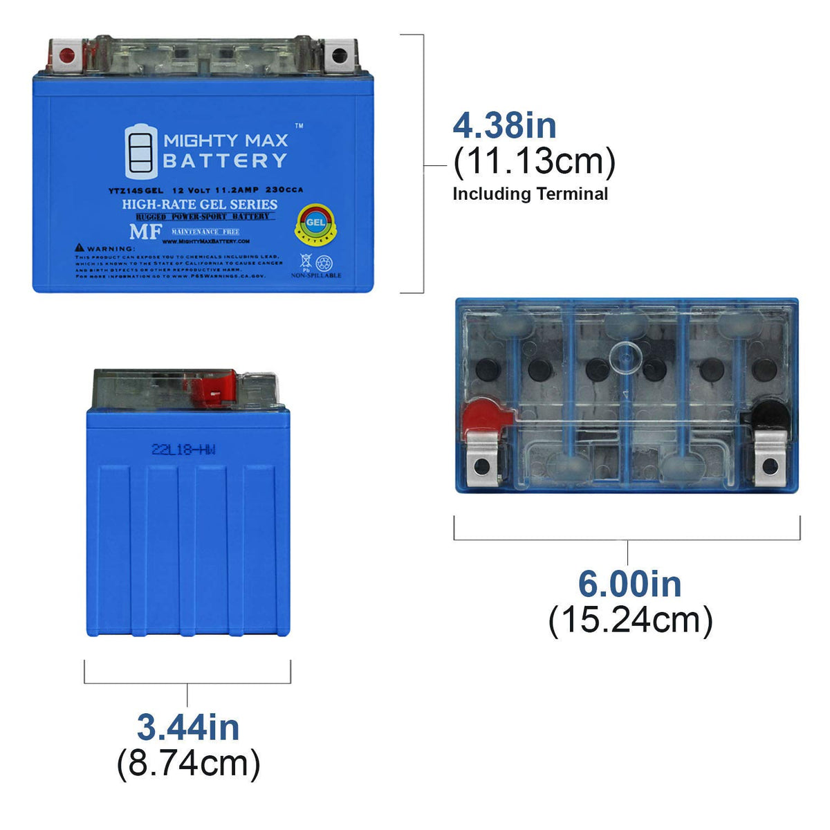 12V 11.2Ah GEL Battery A12096