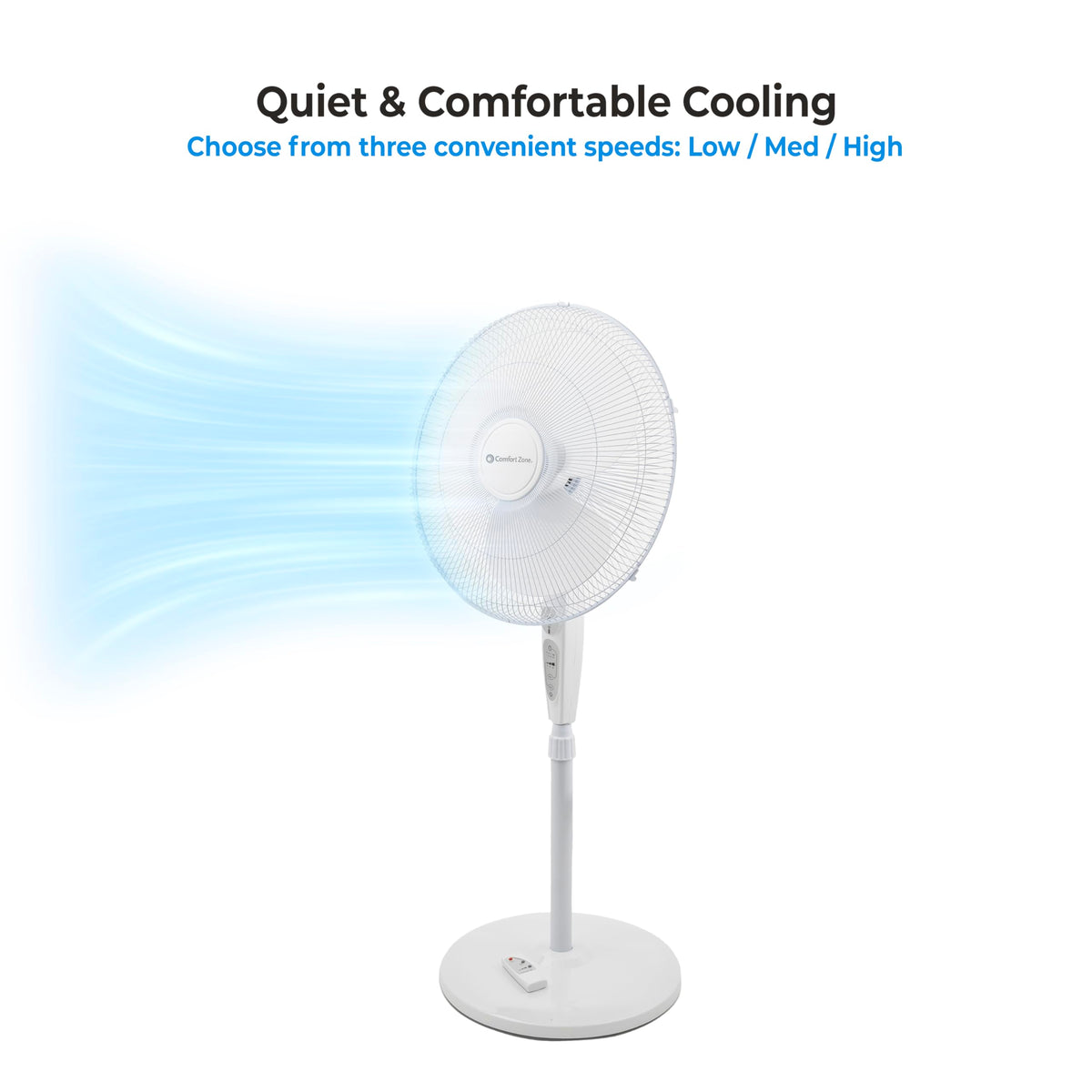 18-Inch Oscillating Pedestal Fan with Remote Control C506743