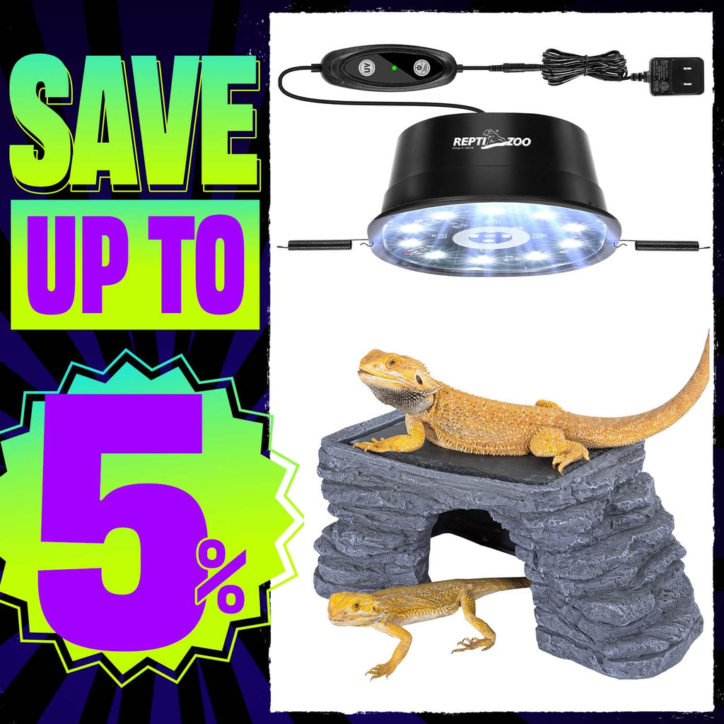 UVB Reptile Light with Basking Platform Combo Kit Z7220