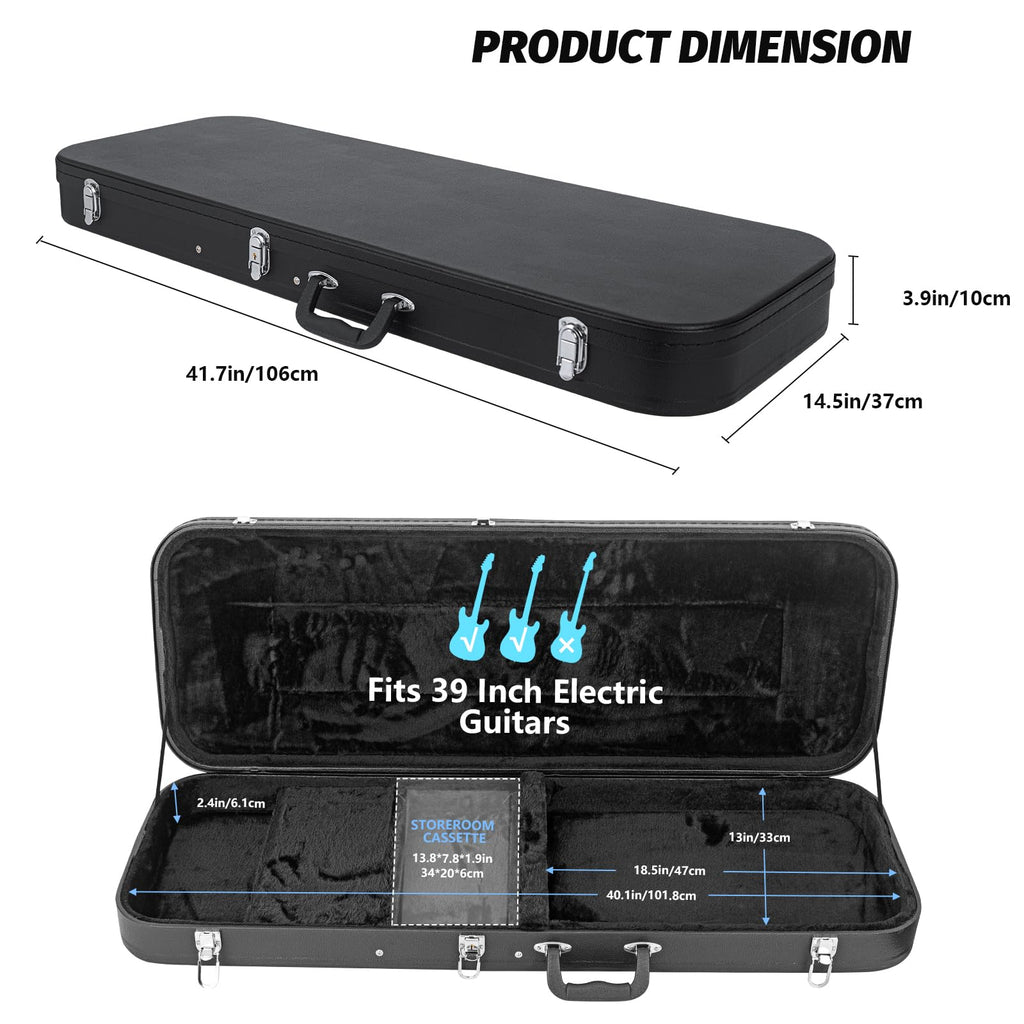 39-Inch Electric Guitar Hard Shell Case R22280