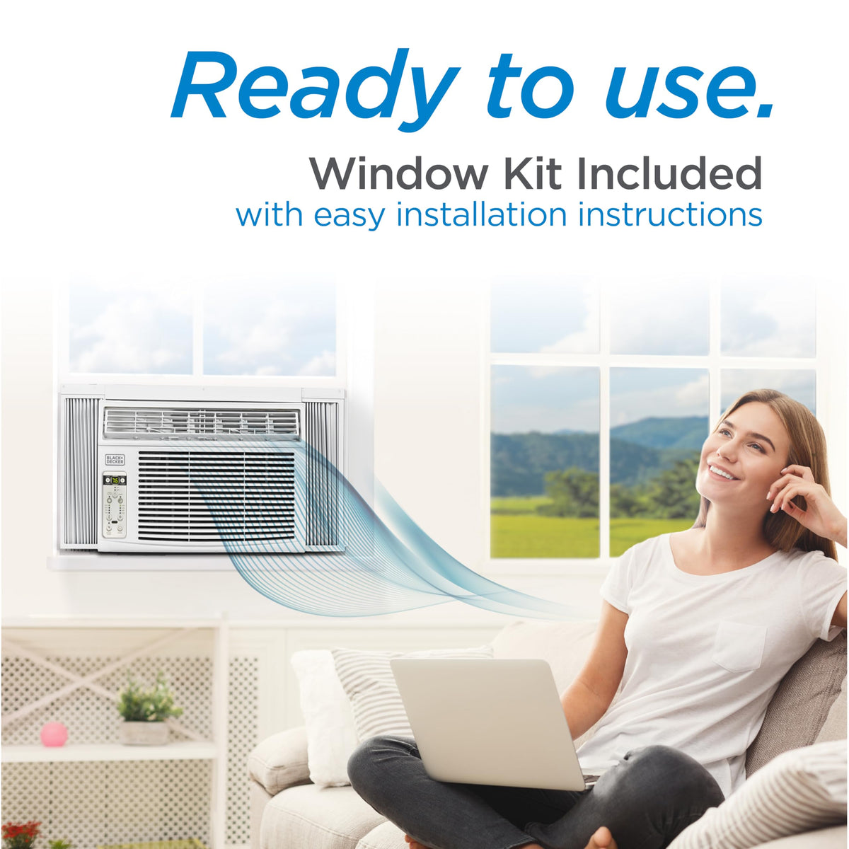 10000 BTU White Window Air Conditioner U338997