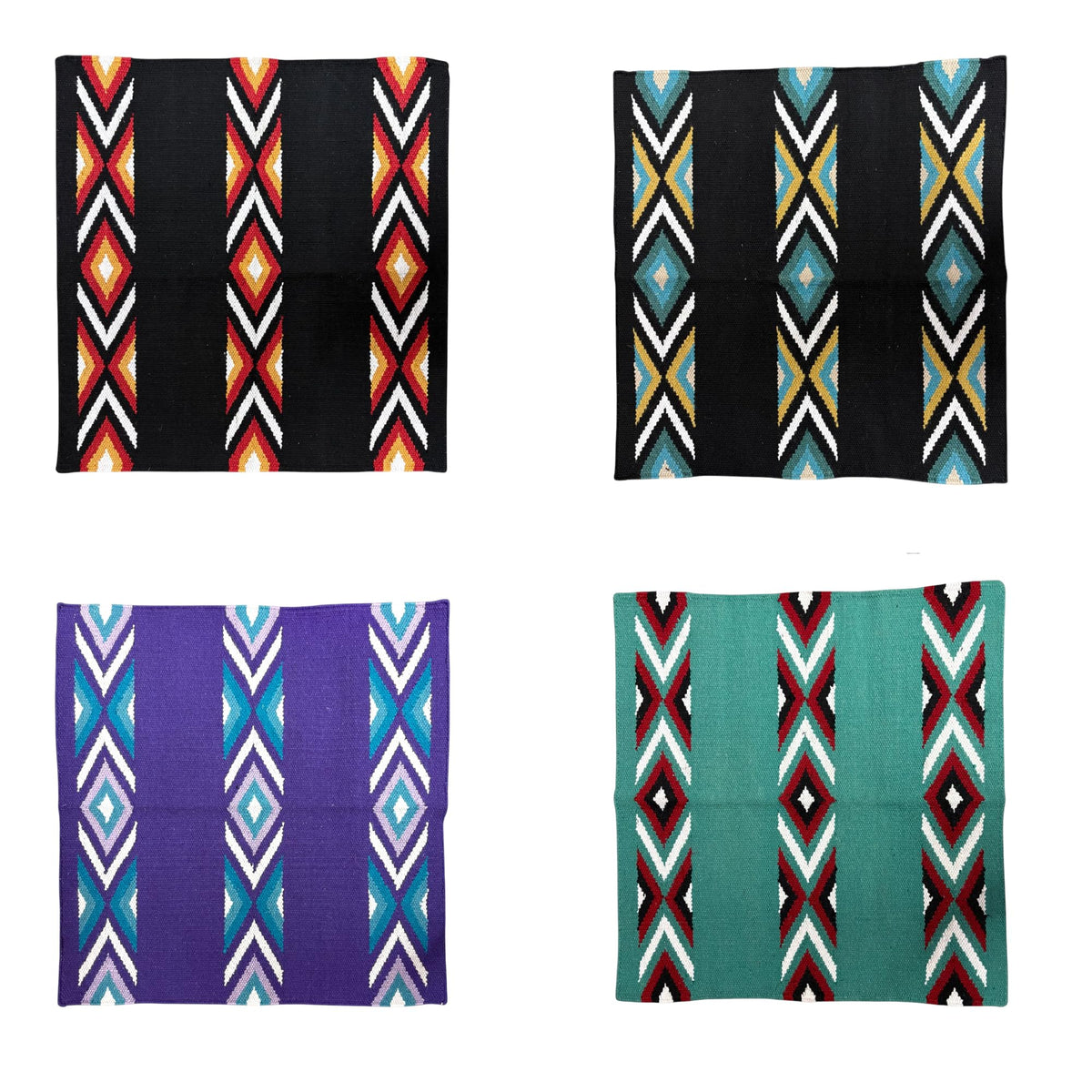 New Zealand Wool Handwoven Horse Saddle Blanket 36x34 Inches X651