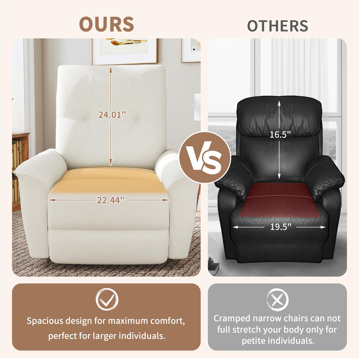 Power Swivel Rocker Recliner Chair with Phone Holder and USB Ports X98498
