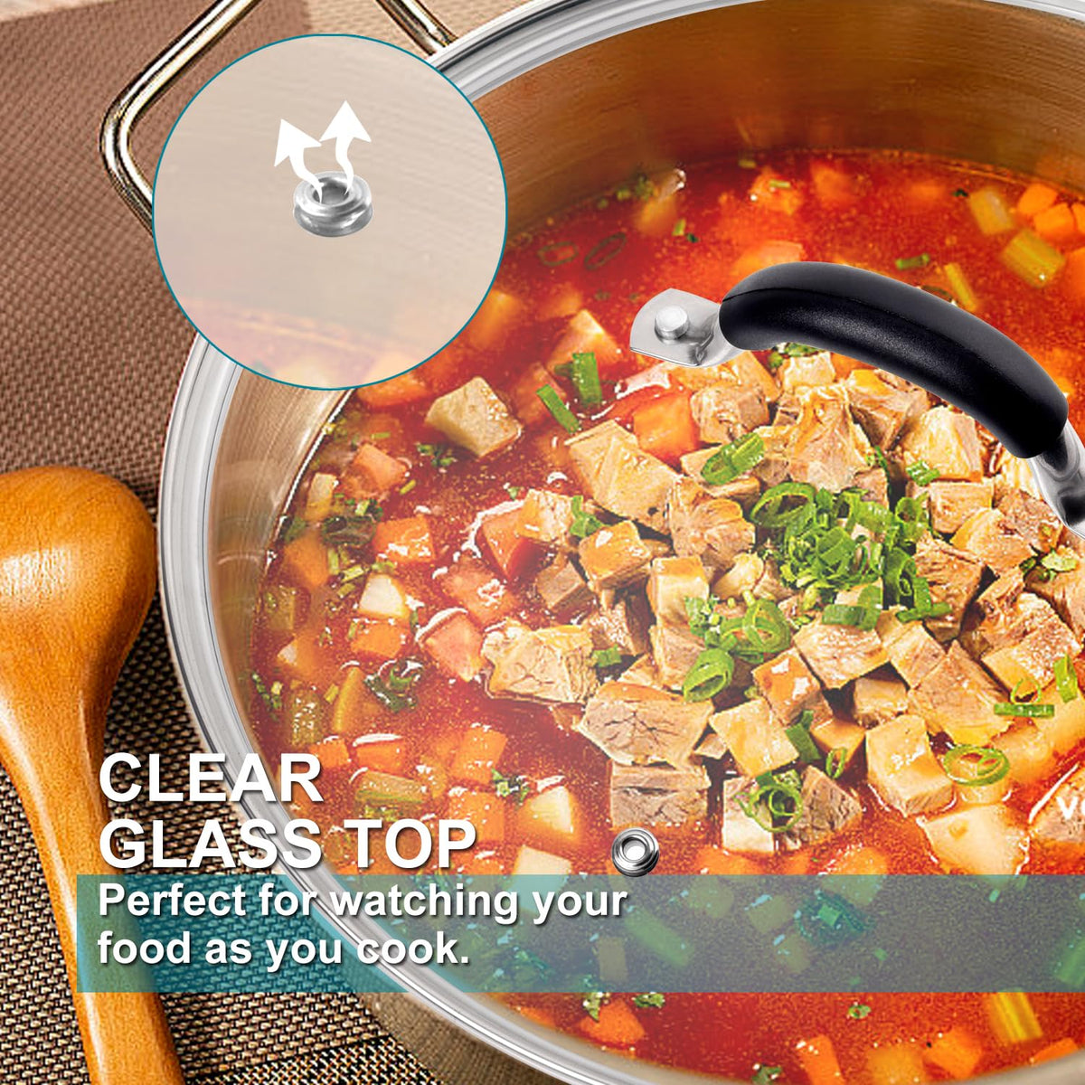 12 Inch Tempered Glass Lid P22556