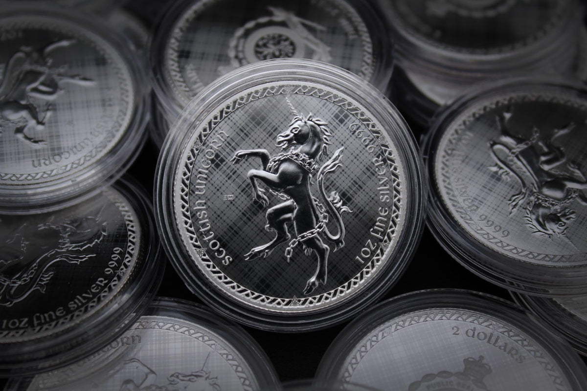 1 oz Silver Scottish Unicorn E6551