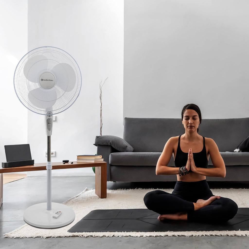 18-Inch Oscillating Pedestal Fan with Remote Control C506743