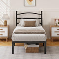 14 Inch Twin Size Metal Platform Bed Frame with Headboard M532