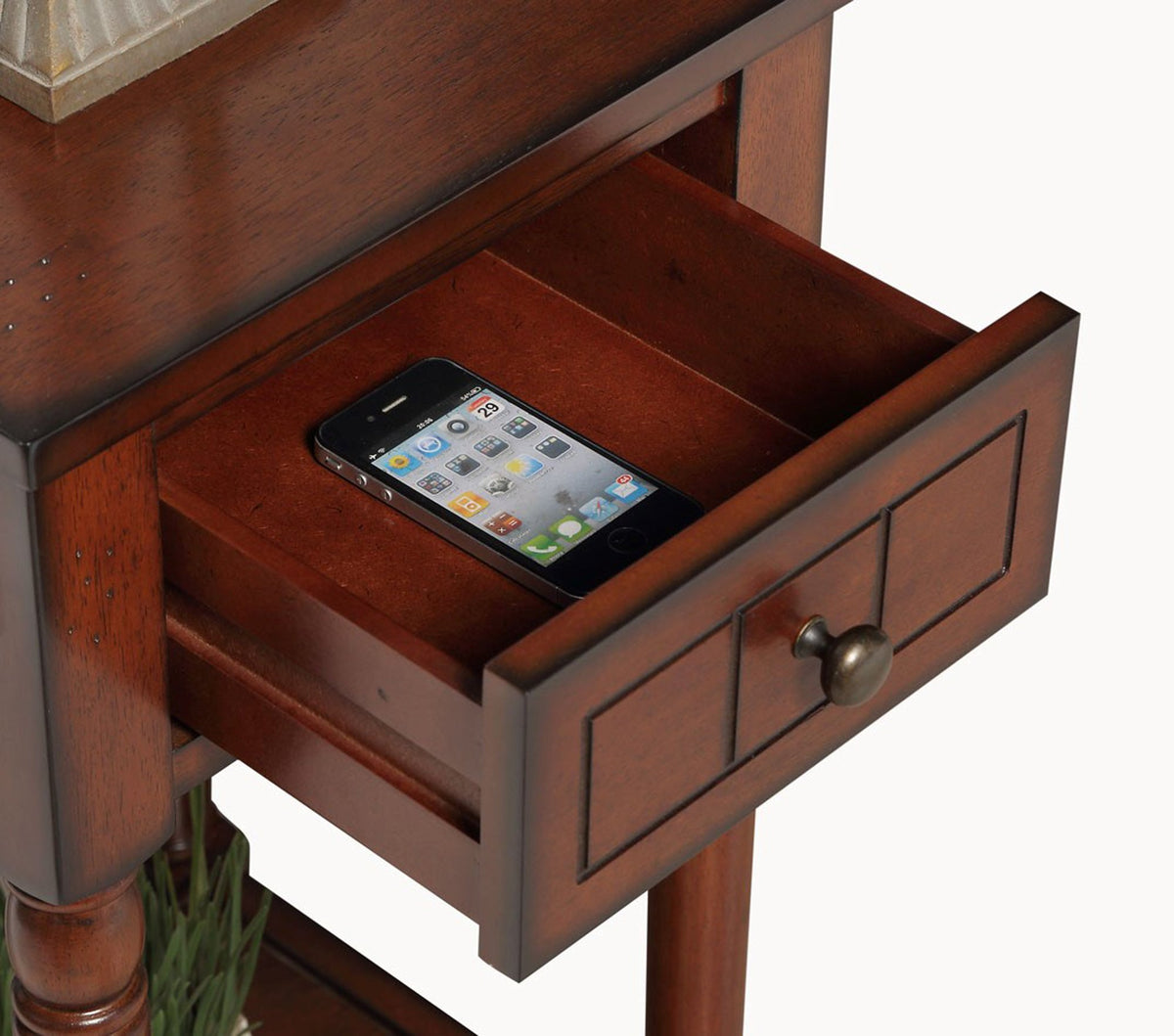 1 Drawer Accent End Table with Storage Drawer and Shelf Q7862